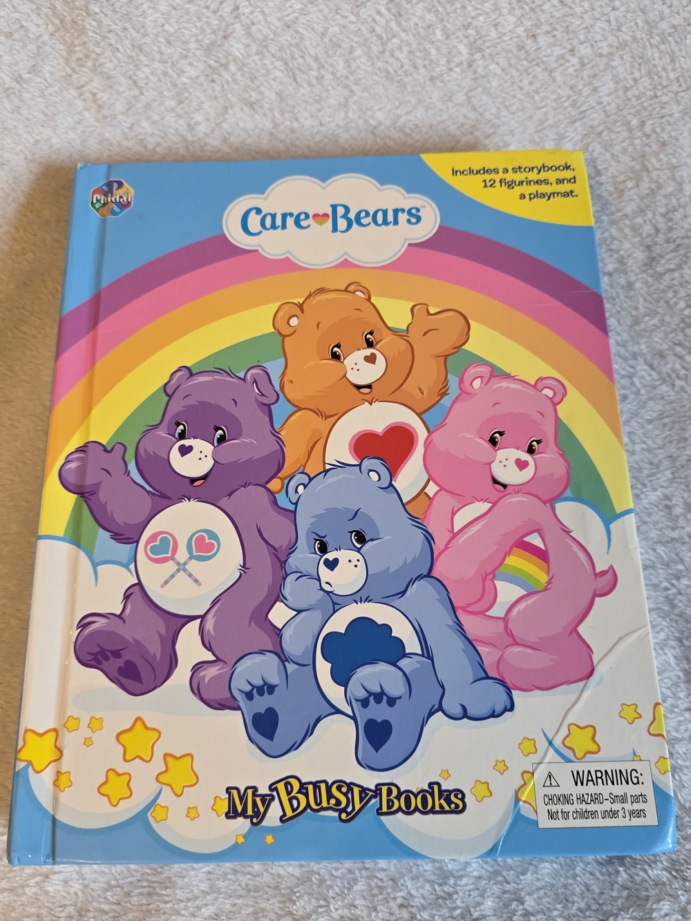 Care Bears My Busy Books - Colorful Set With 9 Figurines & Play Mat 2013